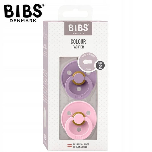 BIBS COLOUR upokojujúce cumlíky 2-pack kaučukové 6 mes.+