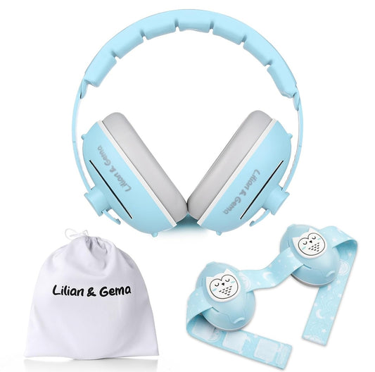 LILIAN & GEMA 2en1 casque antibruit 25 dB + étui CHOUETTE