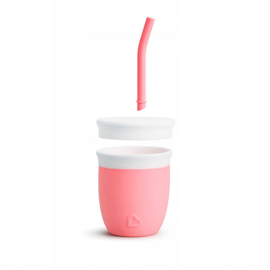 MUNCHKIN vaso de silicona con pajita 6m+ 120ml