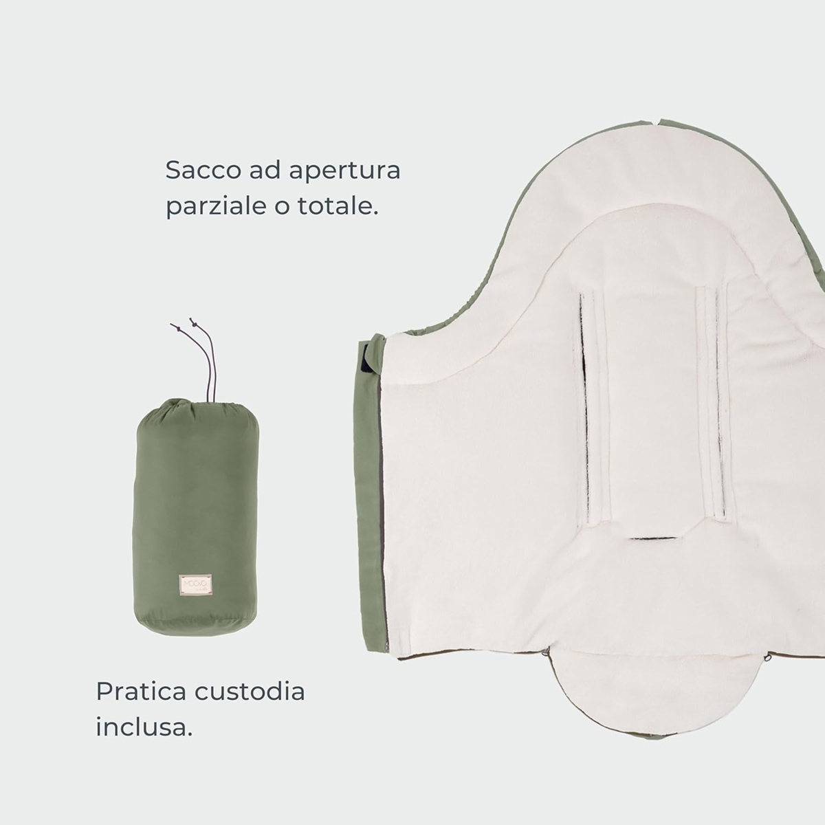 MOOVO NUVITA univerzálny fusak do kočíka 0-6 mes. 80cm
