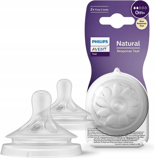 PHILIPS AVENT Natural RESPONSE Flaschensauger 0m+ x2