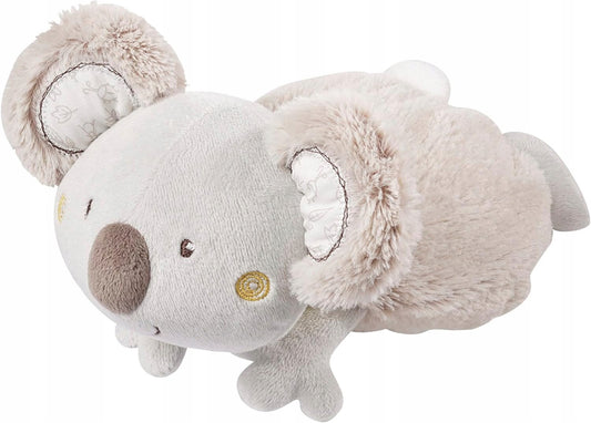 FEHN pluszowy KOALA TERMOFOR - szary termofor dla dzieci z wyjmowanym wkładem z pestek winogron
