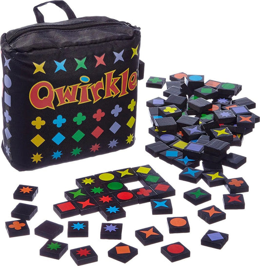 999 GAMES Qwirkle joc 108 plăci din lemn + husă