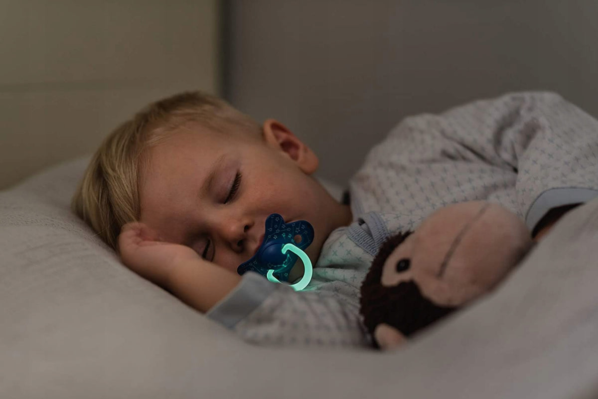 SUAVINEX Schnuller SX PRO Tag&Nacht x2 Silikon 6-18M LEUCHTEND