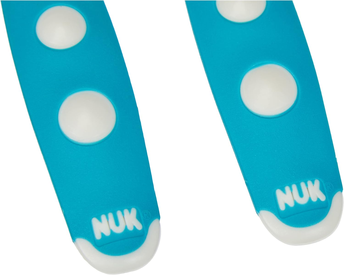 NUK Easy Learning mini cubiertos cuchara tenedor 12 cm 8 m+