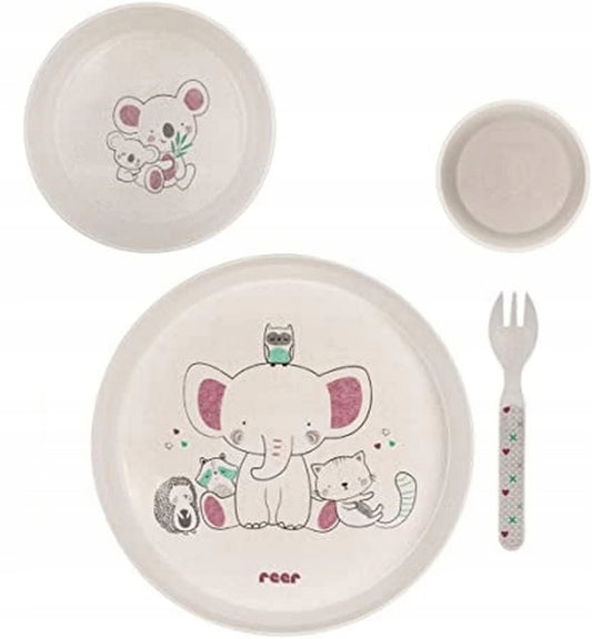 REER 4-delige set servies LOVELY FRIENDS