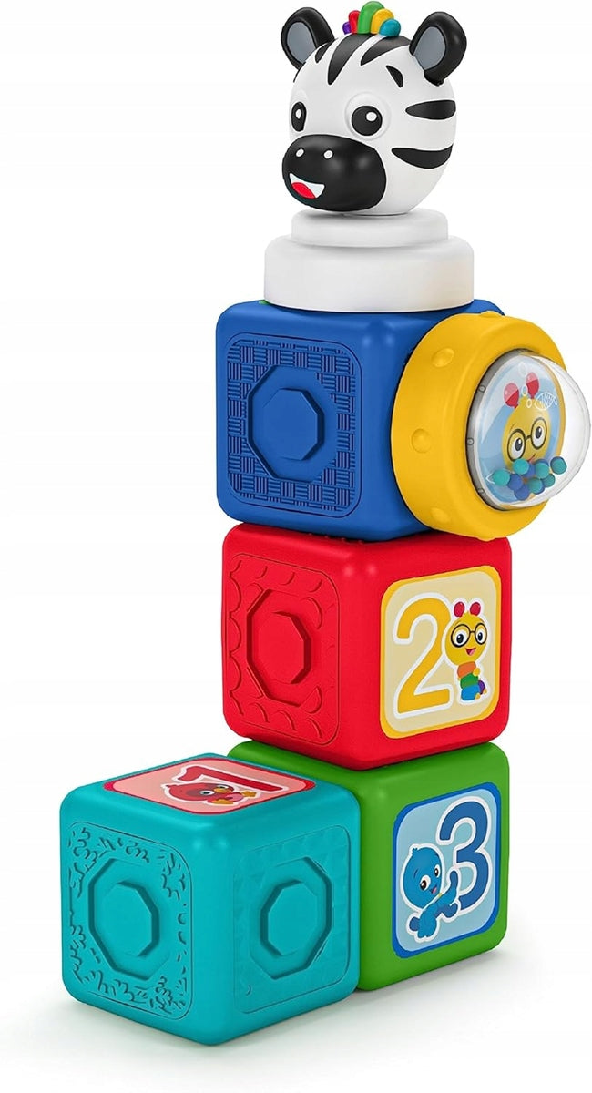 BABY EINSTEIN Connectables Add & Stack blocuri magnetice, 6 bucăți