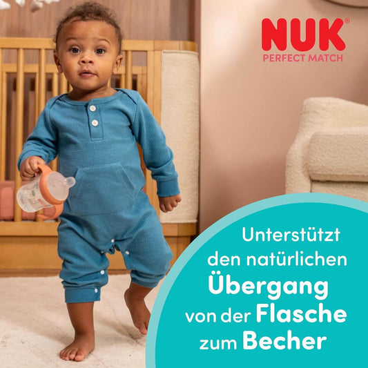 NUK Perfect Match Learner kubek treningowy 150 ml 6m+ dla niemowląt, do przejścia z butelki na samodzielne picie