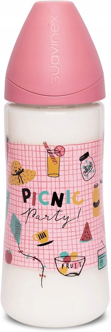 SUAVINEX Flasche mit Latex-Sauger Größe 2 6 M+ 360 ml PICNIC PARTY
