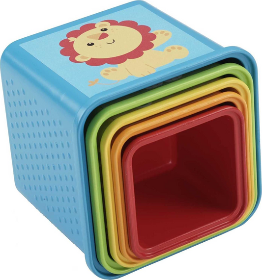 FISHER-PRICE Stack & Explore Blocks klocki o różnej wielkości 5 sztuk – zdjęcie produktu 2