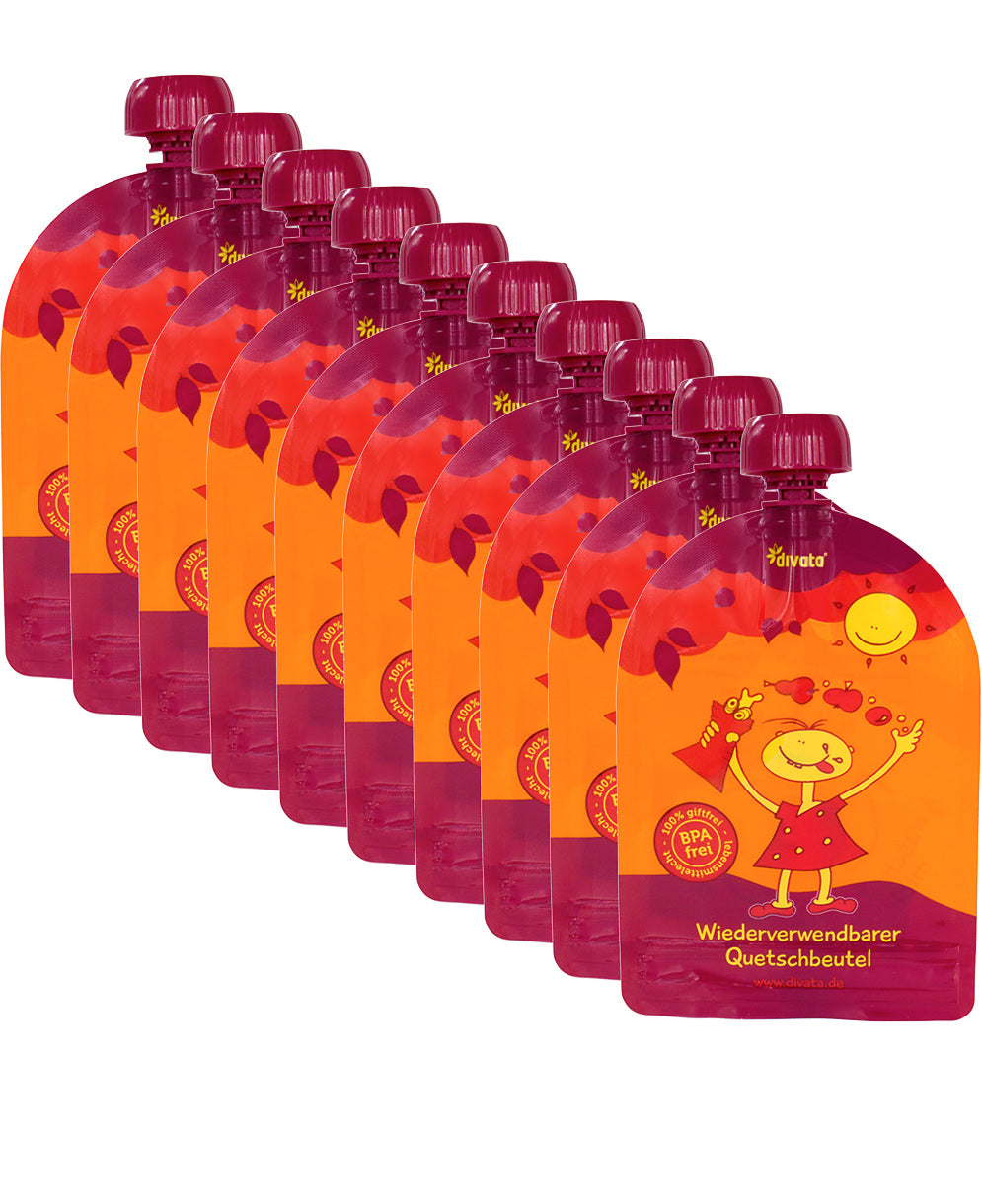 DIVATA MINI tubki woreczki na mus x10 100ml