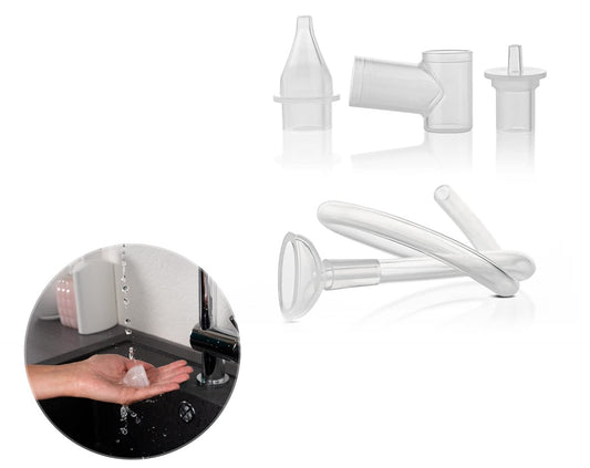 REER handmatige neuszuiger + 4 filters en etui