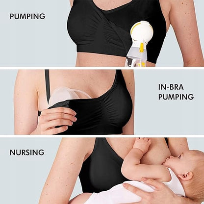 MEDELA sutien pentru alăptare și pompare a laptelui 3-în-1 cu absorbante XL