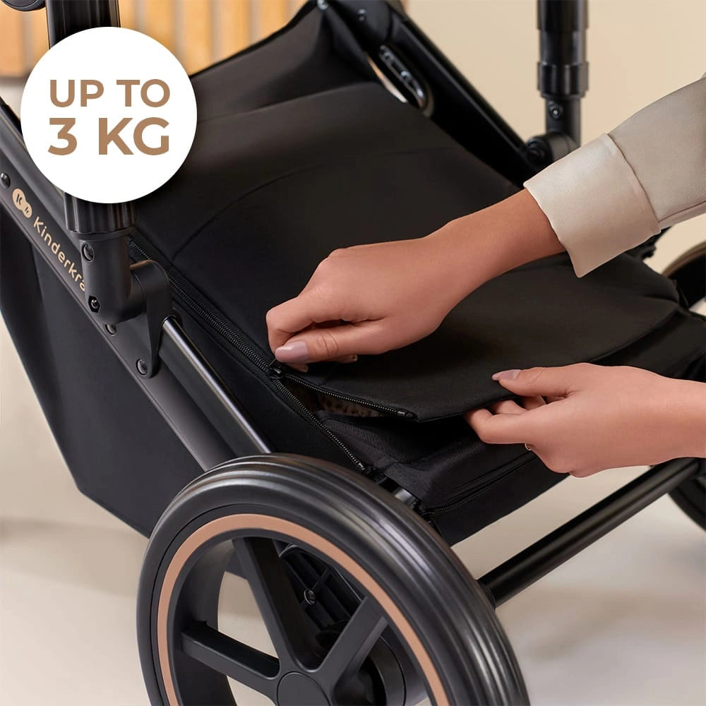 KINDERKRAFT PRIME2 PRO cochecito multifuncional 3 en 1 hasta 22kg + silla MINK PRO