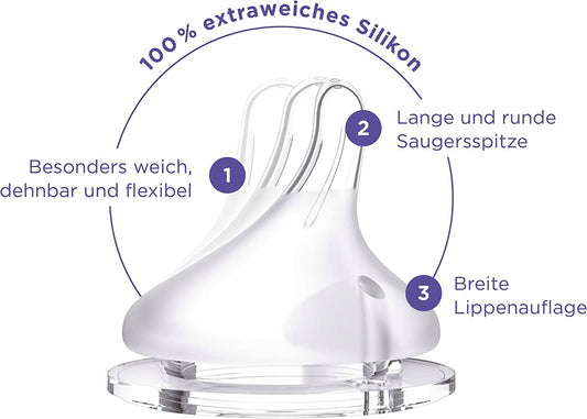 LANSINOH μπιμπερό 160 ml 2 τεμ., θηλές S