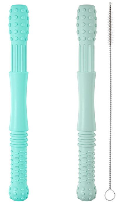 HOPTON massaggiagengive in silicone 2 pezzi + spazzola per la pulizia 16,8 cm