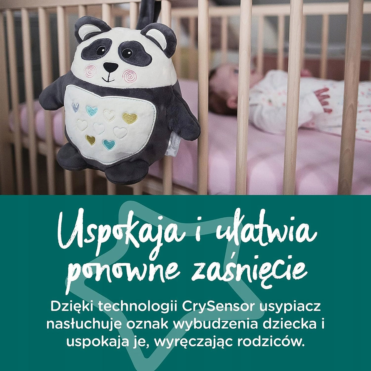 TOMMEE TIPPEE Pip the Panda PRZYTULANKA lampka dźw
