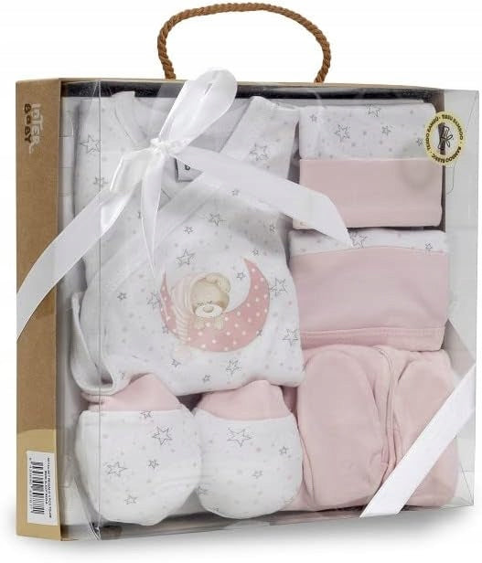 INTERBABY set de regalo de bambú pijama gorro calcetines babero