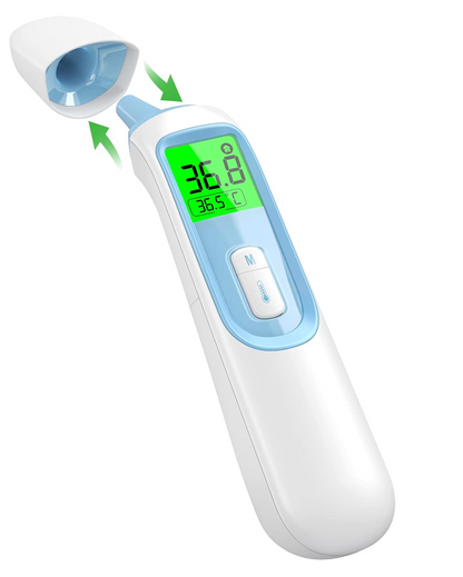 IDOIT termometr bezdotykowy na podczerwień CZOŁO UCHO POŻYWIENIE + etui