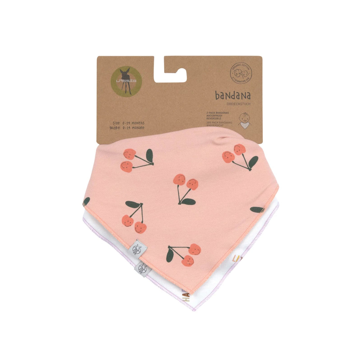 Lässig Happy Fruits Cherry лигавник бандана с тик-так копчета