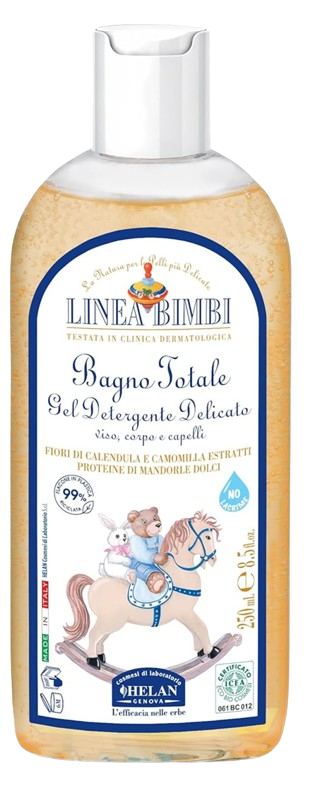 HELAN Linea Bimbi żel do kąpieli i płyn do włosów z białkiem migdałowym 250 ml 0 +