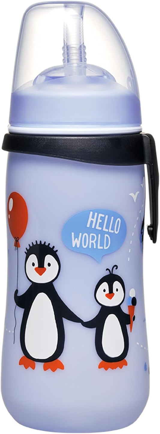 NIP Straw Cup nerozlievací pohár so slamkou 330 ml 12 m+ TUČNIAKY