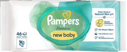 PAMPERS HARMONIE șervețele umede NEW BABY x46