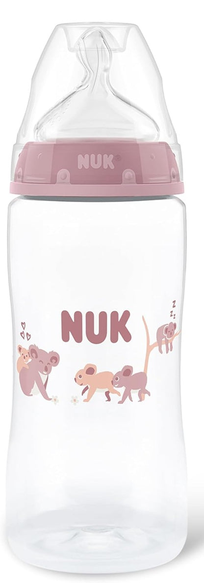 NUK First Choice+ biberon 300 ml tetină M debit mediu indicator de temperatură