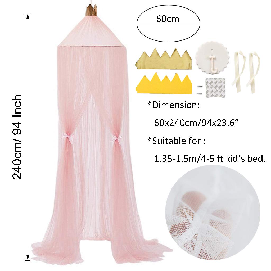 OLDPAPA cort tipi baldachin suspendat 240 cm cu coroană