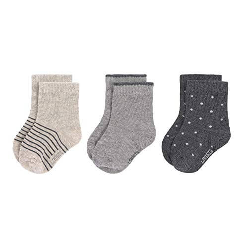 Lässig skarpetki dziecięce 15-18 x3, zestaw 3 par wygodnych skarpetek dziecięcych w stonowanych kolorach
