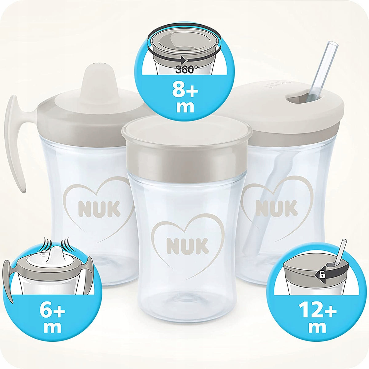 NUK Magic Cup VARÁZSBÖGRE CSÖPPENÉSBIZTOS 360 FOKOS SZÁRNYILÁS