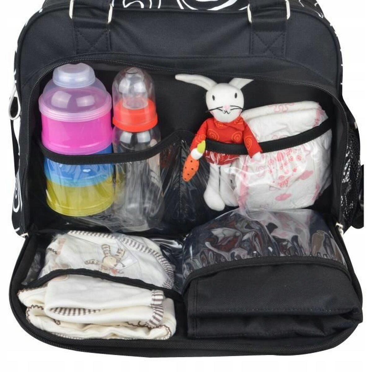BABY ON BOARD geantă pentru scutece și accesorii SIMPLY SWIRL