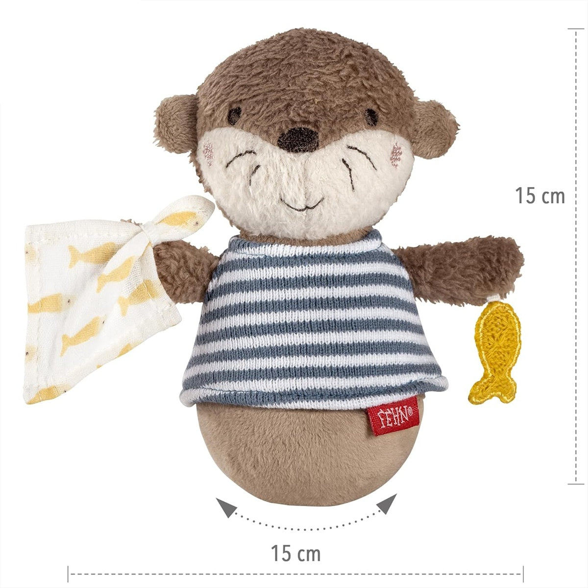 FEHN WYDRA felborulásbiztos csörgőjáték, 15 cm