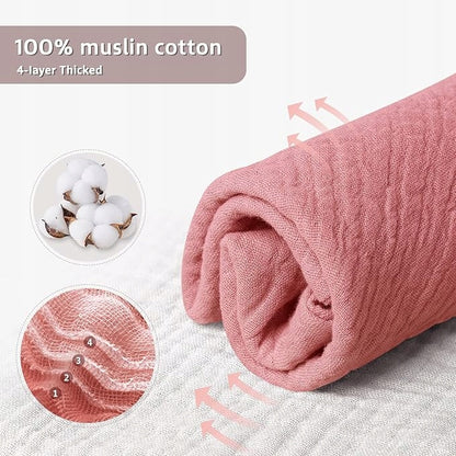 LULU MOON mušelínové bandany bryndáčky na patentky 0-36 měsíců x8
