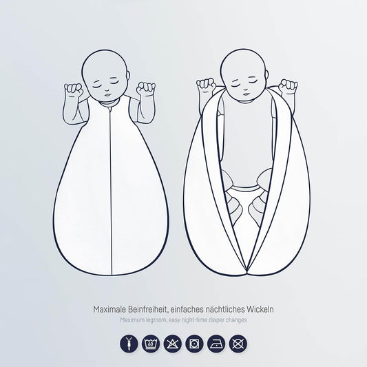 JULIUS ZÖLLNER Sommerschlafsack 0,5TOG Gr.56/62 TWIGGY