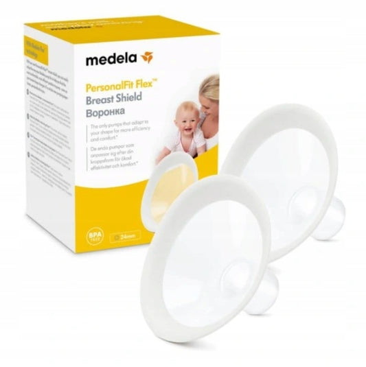 MEDELA lejek Personal Fit Flex 30mm x2, białe, plastikowe, BPA free, kompatybilne z laktatorami Medela