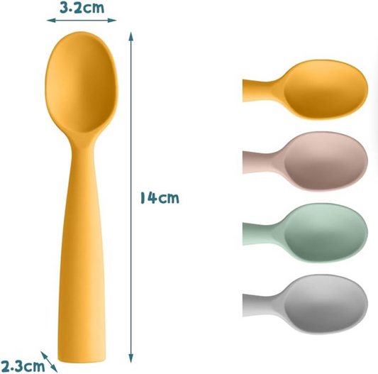 Set di cucchiaini in silicone VICLOON 14 cm 4 pezzi