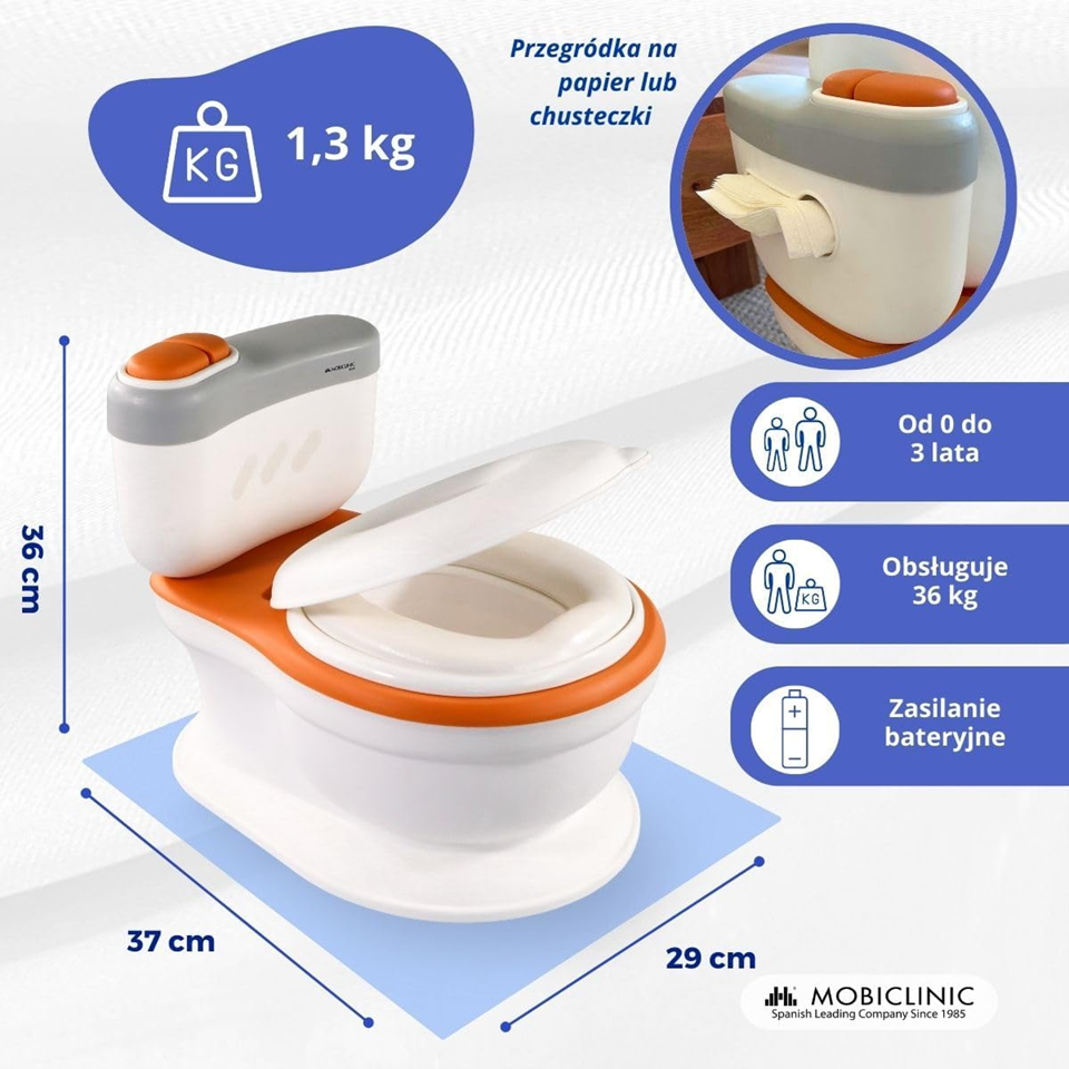 MOBICLINIC nočník s priehradkou na toaletný papier