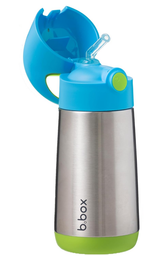 B.BOX botella térmica de acero inoxidable con pajita 350 ml