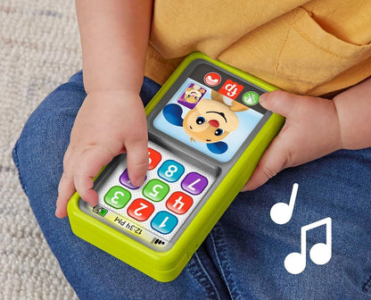 FISHER-PRICE interactiv SMARTFON 75 de cântece, fraze și sunete în LIMBA ENGLEZĂ