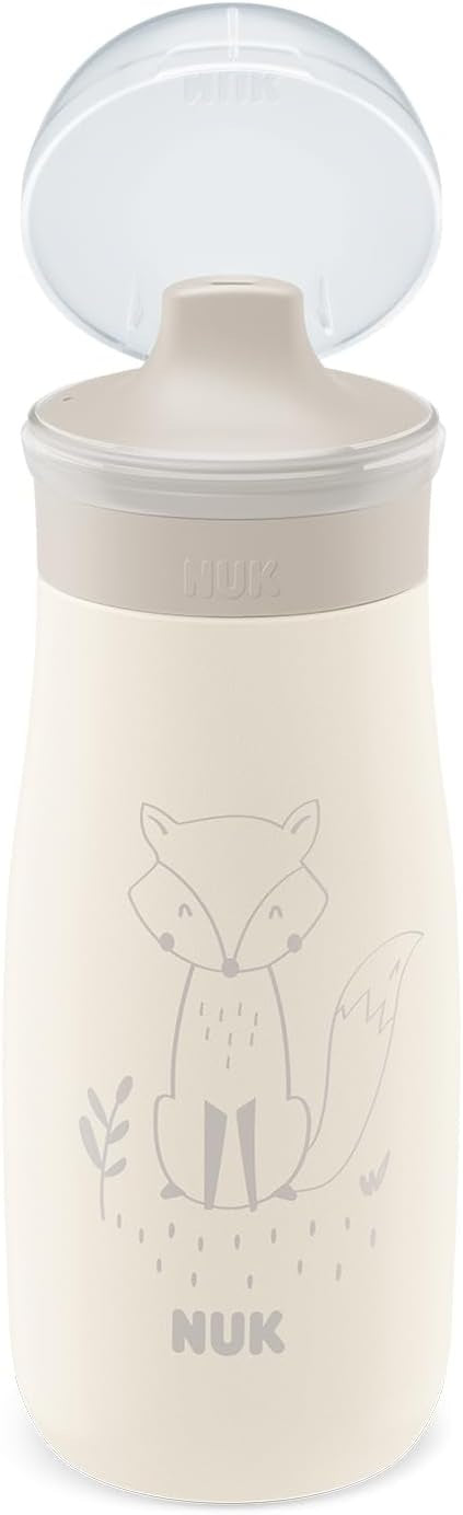 NUK Mini-Me Sip biberão em aço com bocal rígido 300 ml 9 m+ RAPOSA