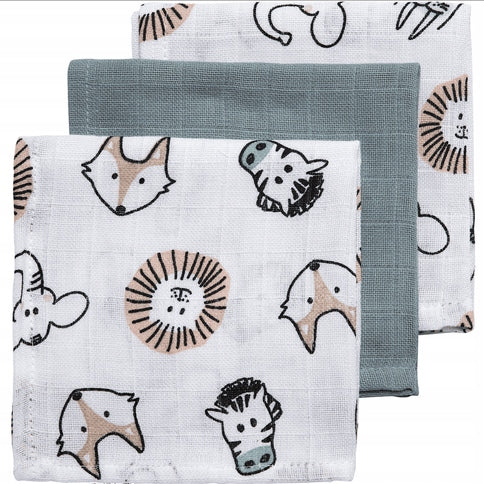 MEYCO BABY mussole per neonati 30x30 cm set da 3