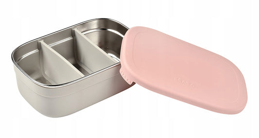 BEABA Lunchbox aus Edelstahl mit Trennwänden, 760 ml