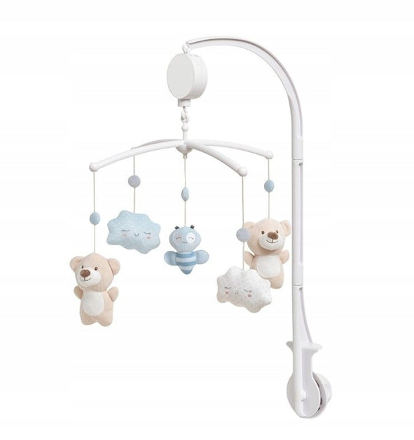 INTERBABY Musik-Mobile für das Babybett BÄREN und WOLKEN