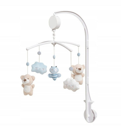 INTERBABY Musik-Mobile für das Babybett BÄREN und WOLKEN