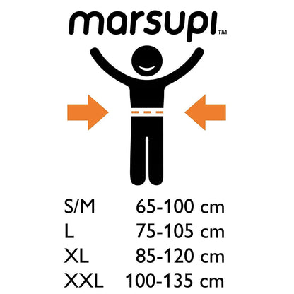 MARSUPI 2.0 nosidełko ergonomiczne S/M 3,5 - 15 kg, rozmiar S/M 65-100 cm, regulacja dla dziecka