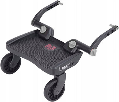 LASCAL Buggy Board Mini DOSTAWKA uniwersalna 22kg, czarna dostawka do wózka dla dzieci 2-5 lat