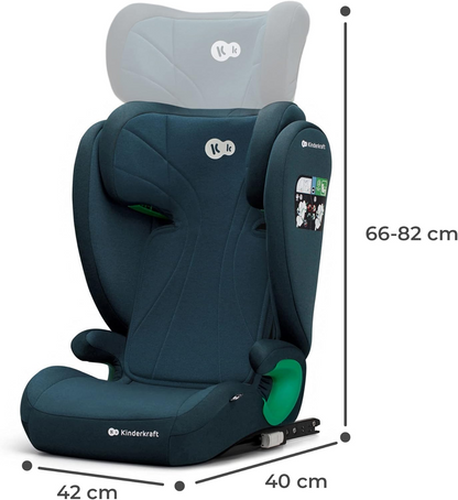 KINDERKRAFT JUNIORFIX2 i-Size Κάθισμα Αυτοκινήτου 9–36 kg Ομάδα 1/2/3