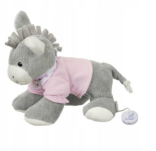 STERNTALER Donkey Emmicuddly toy with music boxage 0 +colour pink and greyheight approx. 20 cmmaterials