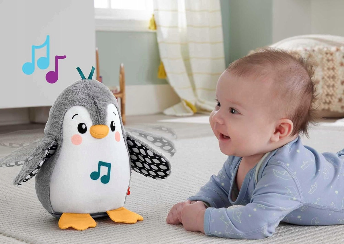 FISHER-PRICE HNC10 pinguin clătinător cu melodii, 21 cm